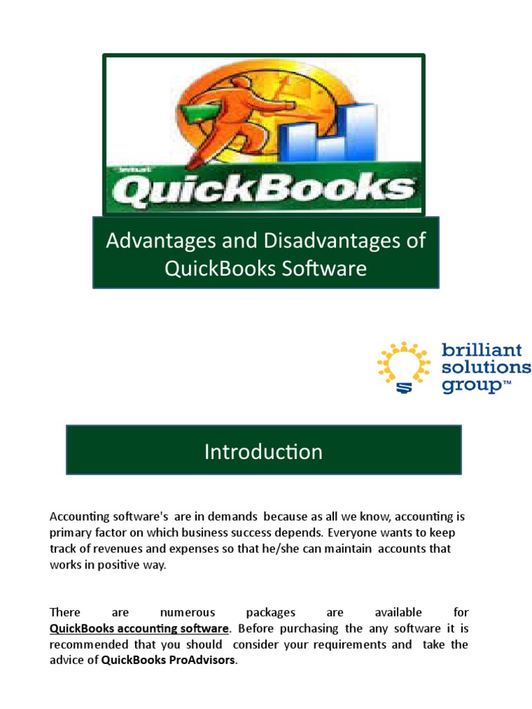 QuickBooks Software Pros and Cons | PDF | Quick Books | Software