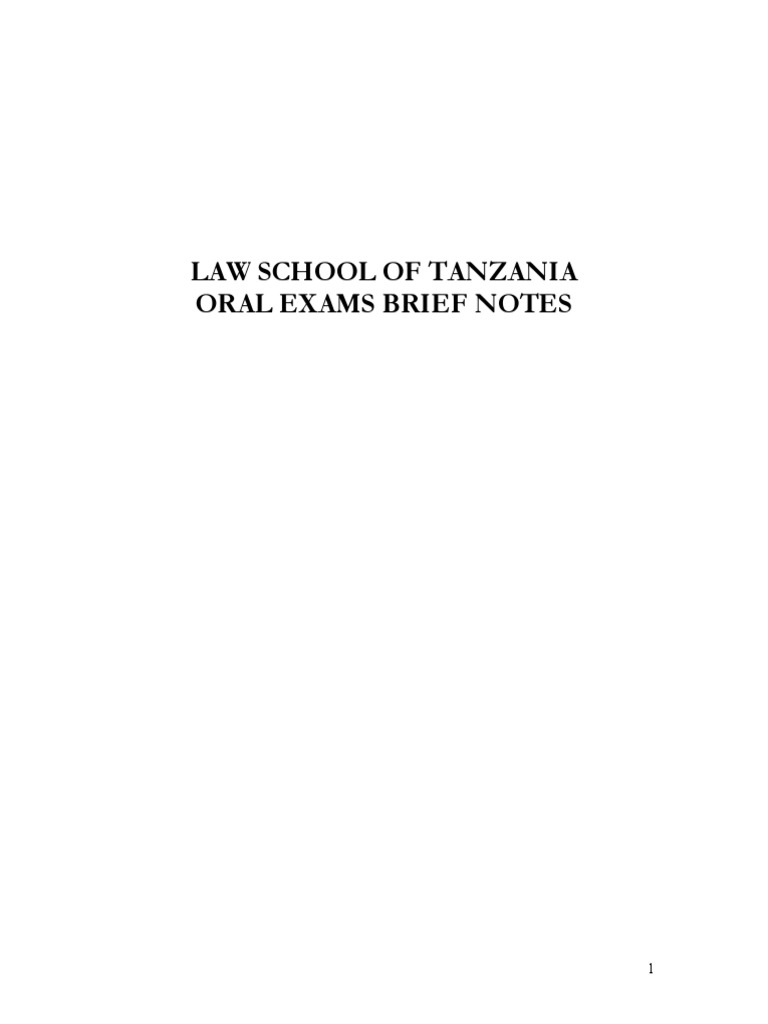 Law school of tanzania oral exams brief pdf defamation lawsuit