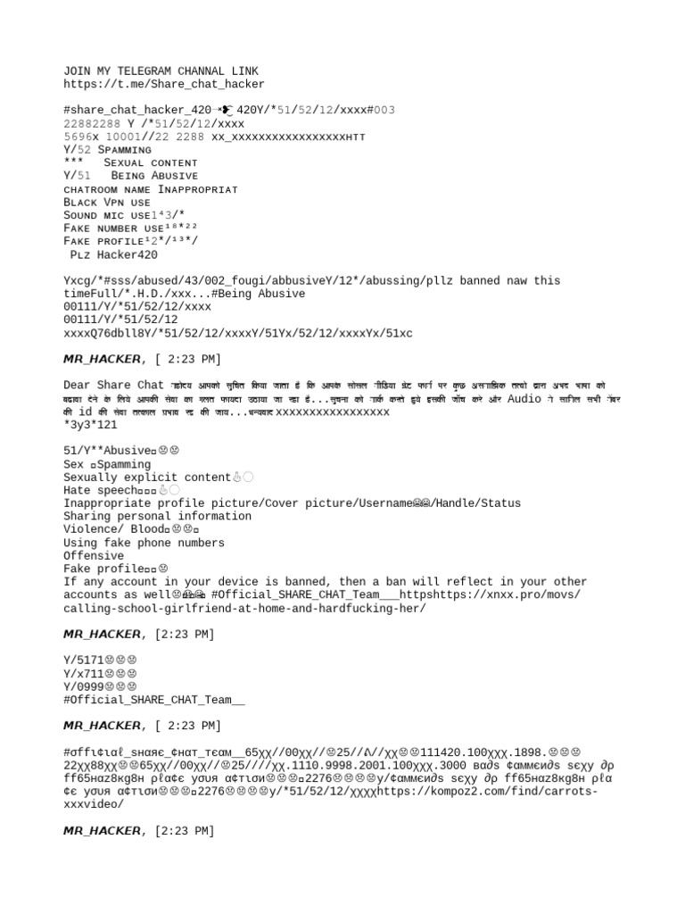 Sharechat Id Ben Code PDF