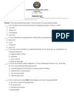 Esp - DIAGNOSTIC TEST - 4th Quarter