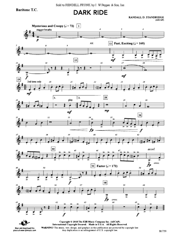 Dark Ride Baritone TC PDF