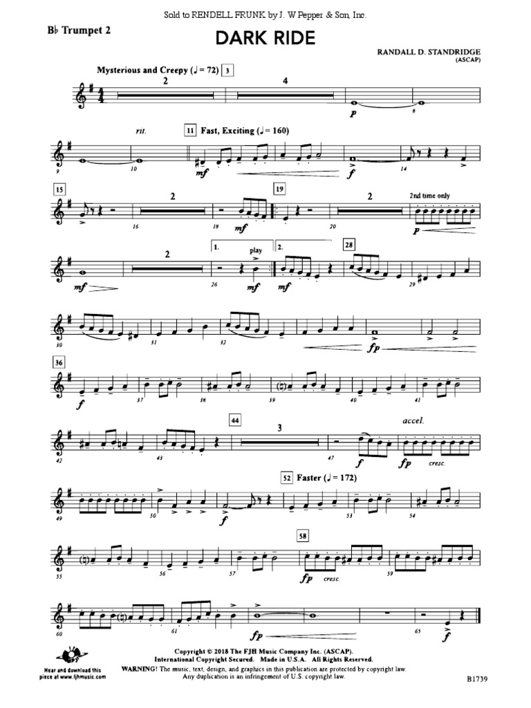 Dark Ride Trumpet 2 | PDF
