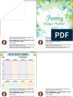 Budget Planner Floral Style-A5-To-A4