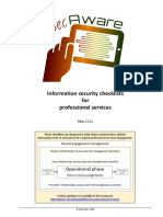 ISO27k ISMS A5.10 Professional Services Infosec Checklists 2022