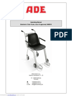 Operating Manual Electronic Chair Scale, Class III Approved, M40010