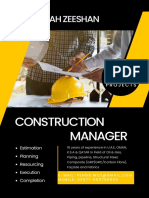 Black and Yellow Modern Construction Service Flyer