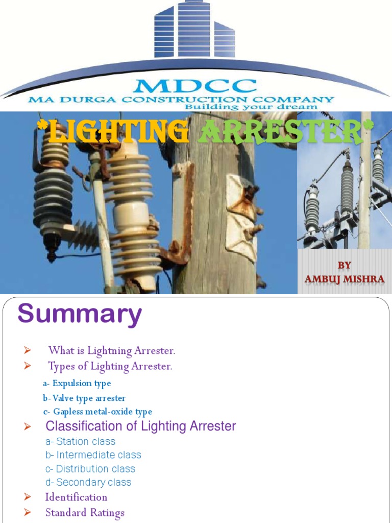 Lightning Arrester Guide | PDF | Vacuum Tube | Components