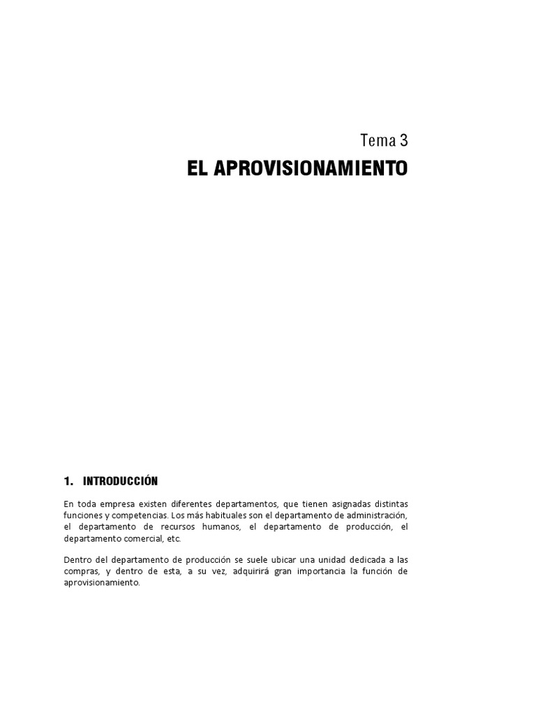 Gestión Eficiente del Aprovisionamiento | PDF | Obtención | Bancos