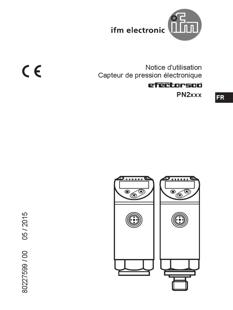 Notice D'utilisation Capteur de Pression Électronique: PN2xxx | PDF