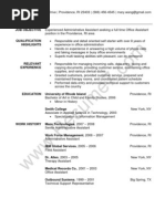 Administrative Assistant Resume Sample