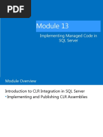 Implementing Managed Code in SQL Server