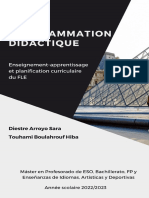 Programmation didactique FLE 