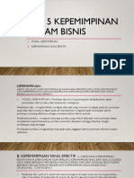 Bab 5 Kepemimpinan Dalam Bisnis