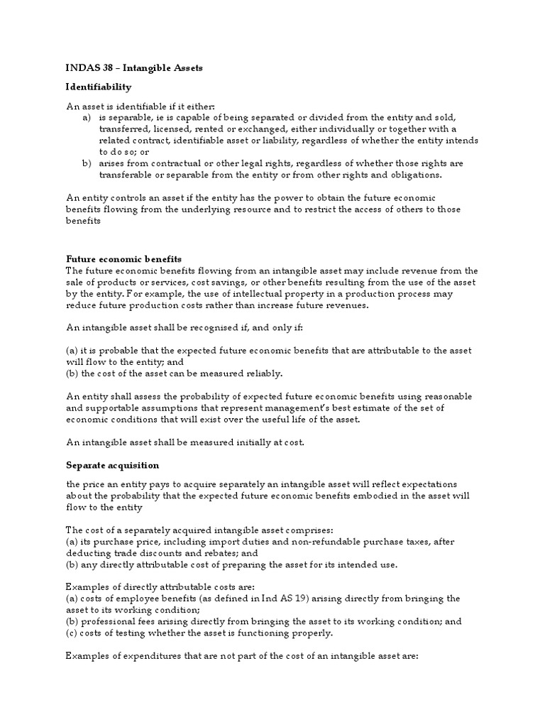 An Overview of Accounting Standards for Intangible Assets as per IND AS