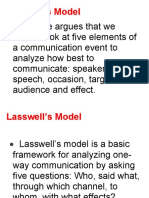 Models of Communication - 8 Major