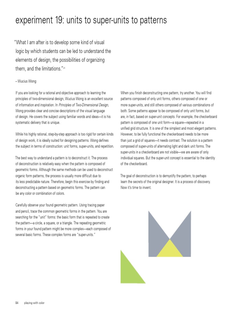 Playing With Color - Patterns | Download Free PDF | Pattern | Design