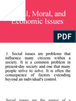 Social, Moral, and Economic Issues