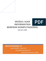 Modul Ajar Informatika Berpikir Komputasional: Mukhtaruddin, ST