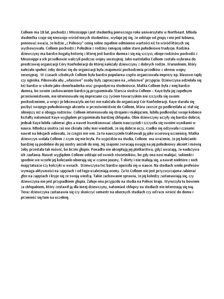 Studium Przypadku Opis | PDF