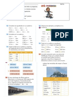 Examen Cambio de Unidades 4º