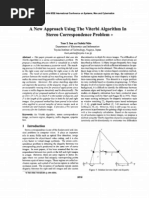 A New Approach Using The Viterbi Algorithm in Stereo Correspondence Problem