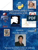 Aplicaciones Libres Programacion