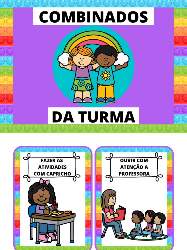 Combinados da Turma para Educação Infantil | PDF