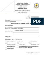 Cav Form 1 Request Form School RF