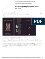 La Sociedad Bíblica de España Presentó La Nueva Biblia Reina Valera 2020