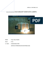 Instalasi Dua Saklar Satu Lampu