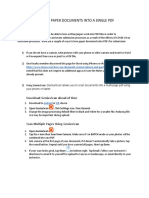 Turning Paper Documents Into A Single PDF