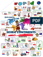 World Continents Countries Nationalities Flashcards Picture Dictionaries 12126