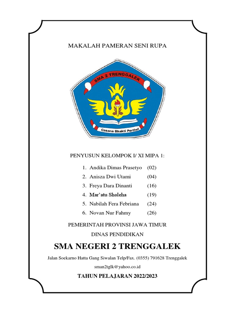 Makalah Seni Budaya Kel.1 (Pameran Seni Rupa) | PDF