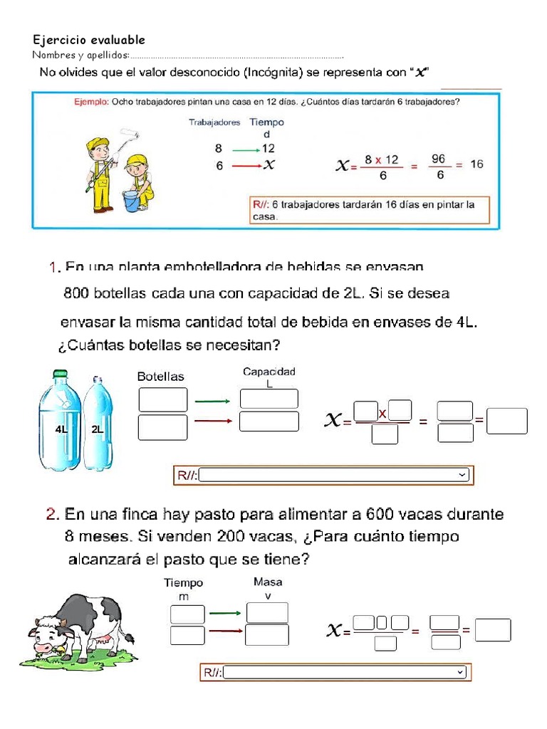 Ejercicio Inversa | PDF | Métodos y materiales de enseñanza