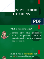 Lesson 6 - Possessive Forms of Nouns
