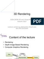 Lecture 3 3D Rendering 2021