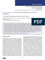 Measurement of The Surface Electrical Resistance of SnO2:F Thin Films