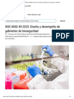 NSF - ANSI 49-2020 - Diseño y Desempeño de Gabinetes de Bioseguridad - ANSI Blog