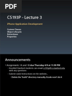 Cs193P - Lecture 3: Iphone Application Development