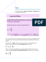 La Ley de Ohm