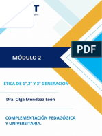 Modulo 2 Etica de 1°,2° y 3° Generacion