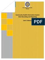 Community Health Information System Data Recording and Reporting User's Manual