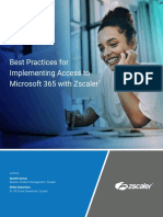 Best Practices For Microsoft365 and Zscaler