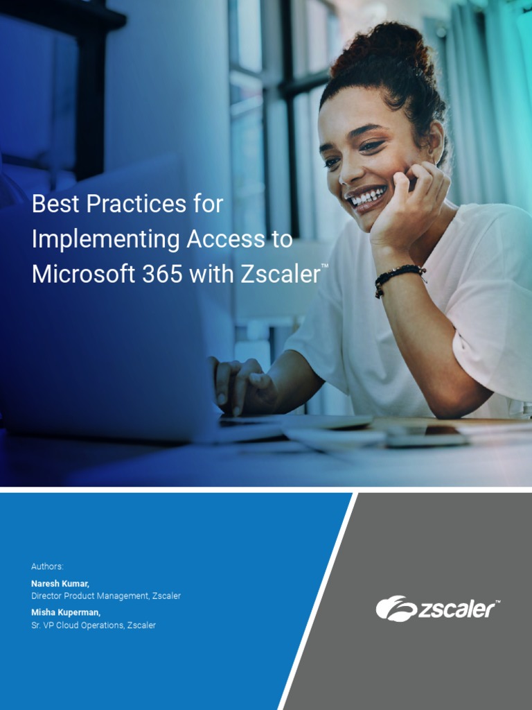 Best Practices For Microsoft365 and Zscaler | PDF