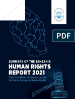 Summary of The Tanzania Human Rights Report 2021 2