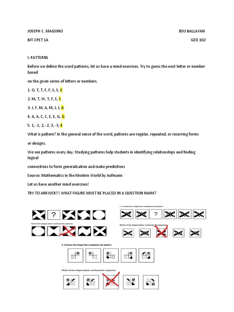 Ged 102 pattern and fibonaci sequence pdf teaching methods