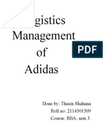 Logistics Management of Adidas