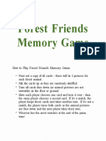 Forest Friends: Memory Game