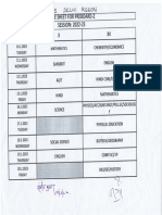 Date Sheet Pre Board - 2 (2022-23) - X & Xii