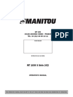 Operator's Manual for MT 1030 S Série 2-E2 Lift Truck